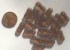 20 4x16mm Two Hole Spacer - Matte Smoke Topaz